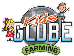 Logo van kids globe farming