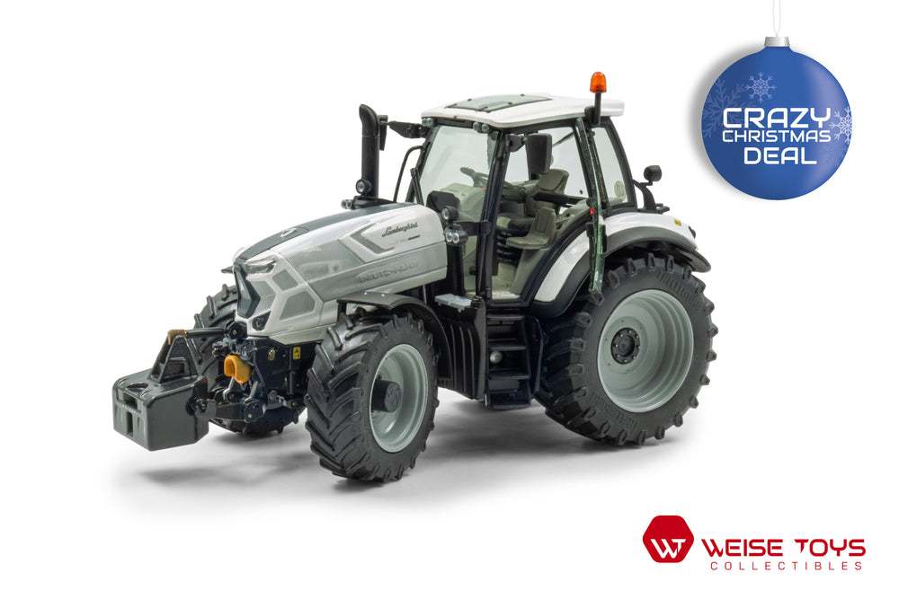 Witte Lamborghini Spark 165 RCShift miniatuur tractor in schaal 1:32 van het merk Weise Toys