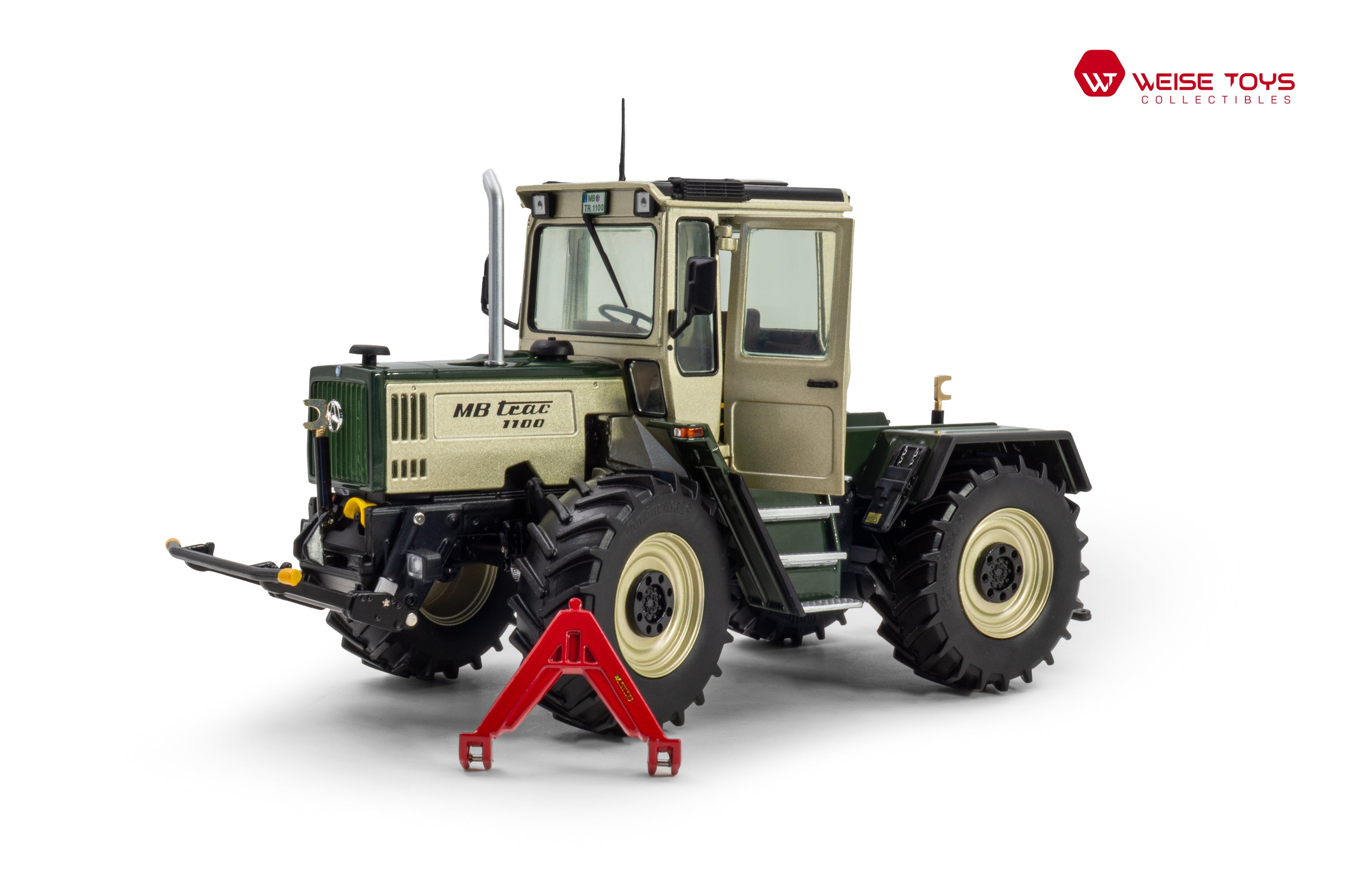 Groen gouden MB-trac 1100 ‘’Silberdistel’’ miniatuurtractor in schaal 1:32 van het merk Weise Toys