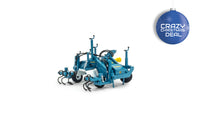 een blauwe Imants Asparagus IRF III miniatuur Asperge-krachtfrees in schaal 1:32 van het merk Universal Hobbies