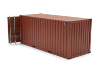 Terracotta 12feet miniatuur container in schaal 1:32