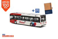 VDL Citea LF-122 miniatuurbus in schaal 1:87 in de uitvoering Bravo - Hermes. Lijn 18 Eindhoven Station. Een HOP exclusive van 100 stuks